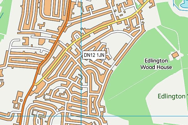 DN12 1JN map - OS VectorMap District (Ordnance Survey)