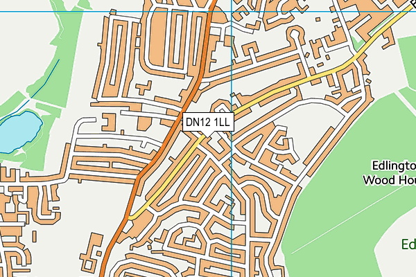 DN12 1LL map - OS VectorMap District (Ordnance Survey)