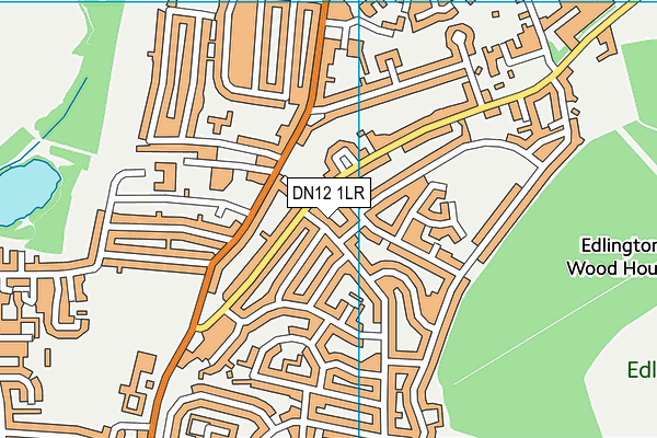 DN12 1LR map - OS VectorMap District (Ordnance Survey)