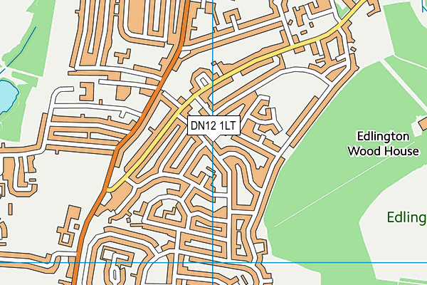 DN12 1LT map - OS VectorMap District (Ordnance Survey)