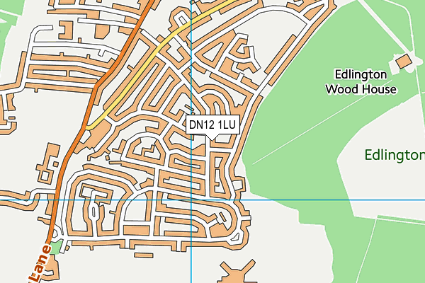 DN12 1LU map - OS VectorMap District (Ordnance Survey)