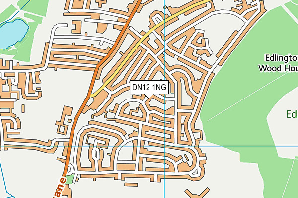 DN12 1NG map - OS VectorMap District (Ordnance Survey)