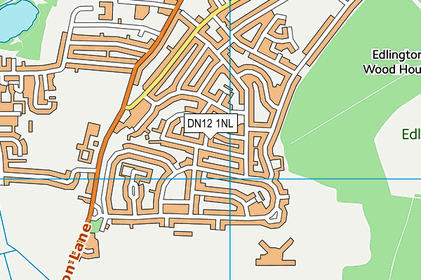 DN12 1NL map - OS VectorMap District (Ordnance Survey)