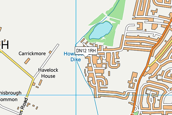 DN12 1RH map - OS VectorMap District (Ordnance Survey)