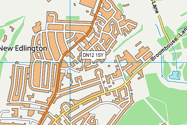 DN12 1SY map - OS VectorMap District (Ordnance Survey)