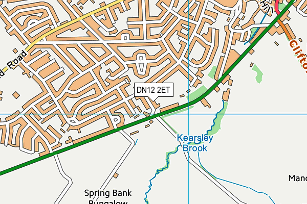 DN12 2ET map - OS VectorMap District (Ordnance Survey)