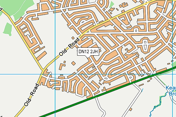 DN12 2JH map - OS VectorMap District (Ordnance Survey)