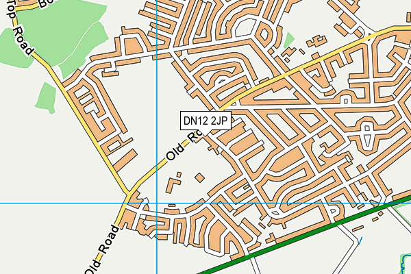 DN12 2JP map - OS VectorMap District (Ordnance Survey)