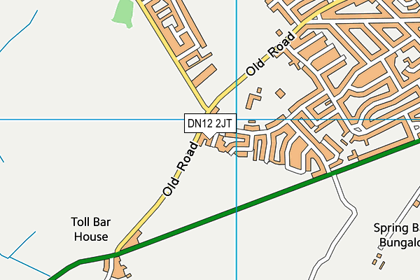 DN12 2JT map - OS VectorMap District (Ordnance Survey)