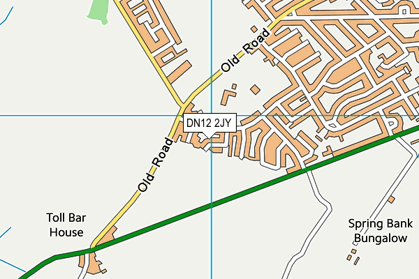 DN12 2JY map - OS VectorMap District (Ordnance Survey)