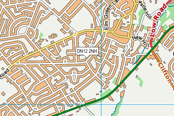 DN12 2NH map - OS VectorMap District (Ordnance Survey)