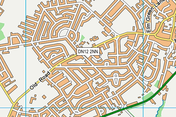 DN12 2NN map - OS VectorMap District (Ordnance Survey)