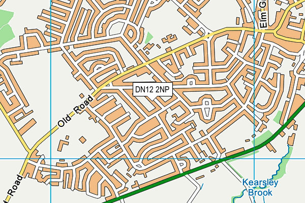 DN12 2NP map - OS VectorMap District (Ordnance Survey)