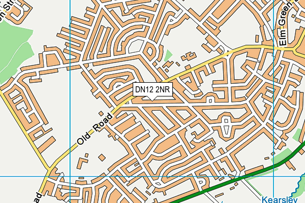 DN12 2NR map - OS VectorMap District (Ordnance Survey)
