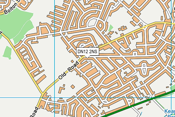 DN12 2NS map - OS VectorMap District (Ordnance Survey)