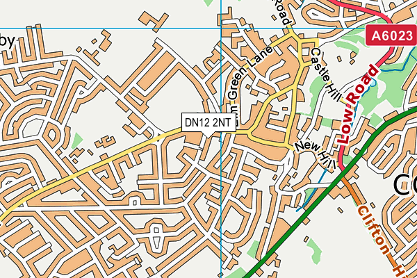 DN12 2NT map - OS VectorMap District (Ordnance Survey)