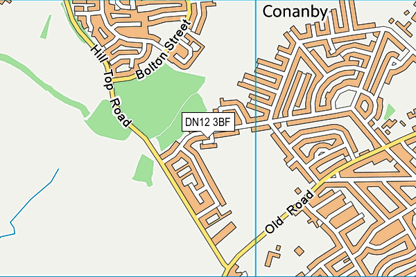 DN12 3BF map - OS VectorMap District (Ordnance Survey)