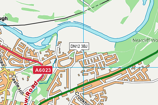 DN12 3BJ map - OS VectorMap District (Ordnance Survey)