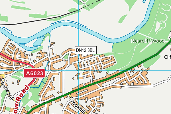 DN12 3BL map - OS VectorMap District (Ordnance Survey)