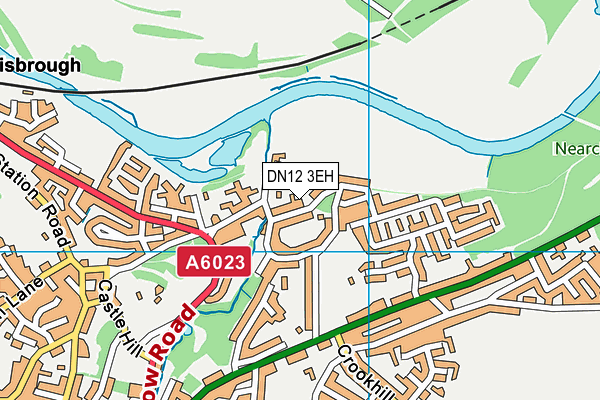 DN12 3EH map - OS VectorMap District (Ordnance Survey)