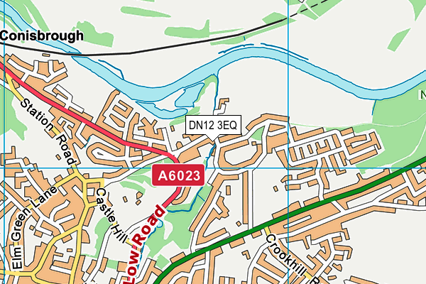 DN12 3EQ map - OS VectorMap District (Ordnance Survey)