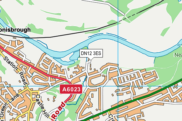 DN12 3ES map - OS VectorMap District (Ordnance Survey)