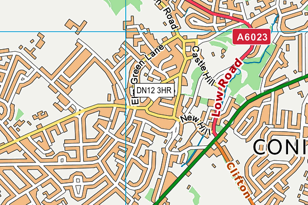 DN12 3HR map - OS VectorMap District (Ordnance Survey)