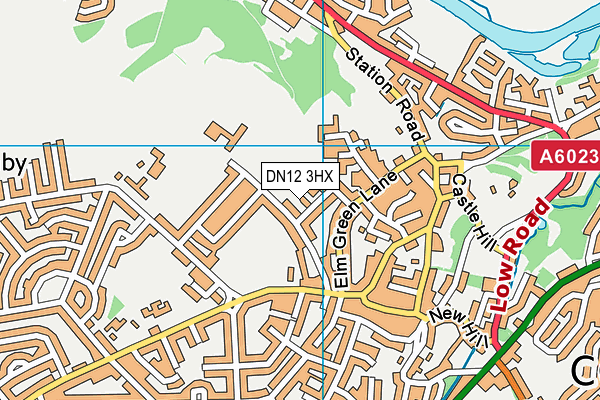DN12 3HX map - OS VectorMap District (Ordnance Survey)