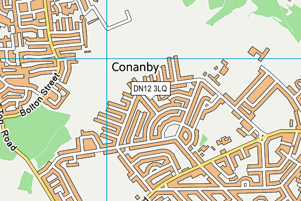DN12 3LQ map - OS VectorMap District (Ordnance Survey)