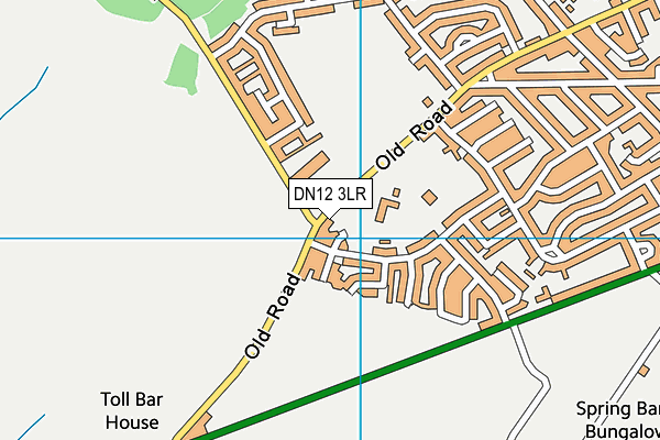 DN12 3LR map - OS VectorMap District (Ordnance Survey)