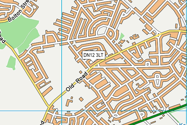 Old Road Recreation Ground map (DN12 3LT) - OS VectorMap District (Ordnance Survey)