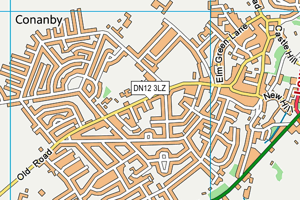 Morley Place Academy map (DN12 3LZ) - OS VectorMap District (Ordnance Survey)
