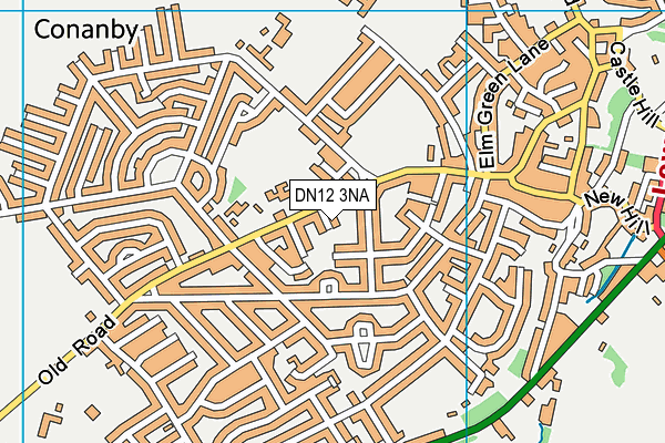 DN12 3NA map - OS VectorMap District (Ordnance Survey)