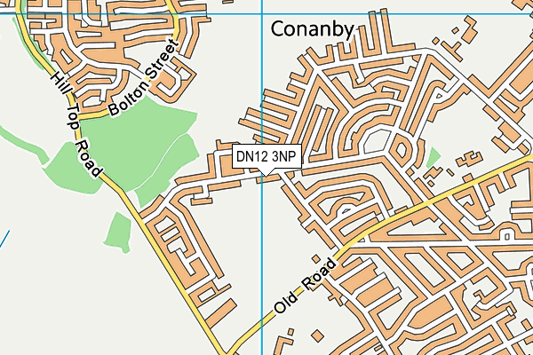 DN12 3NP map - OS VectorMap District (Ordnance Survey)