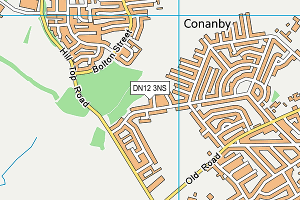 DN12 3NS map - OS VectorMap District (Ordnance Survey)