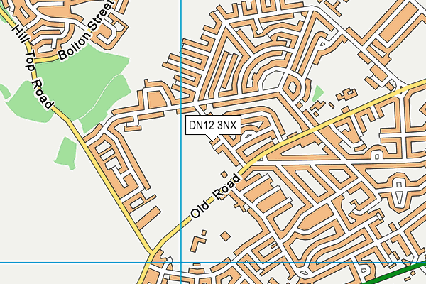 DN12 3NX map - OS VectorMap District (Ordnance Survey)
