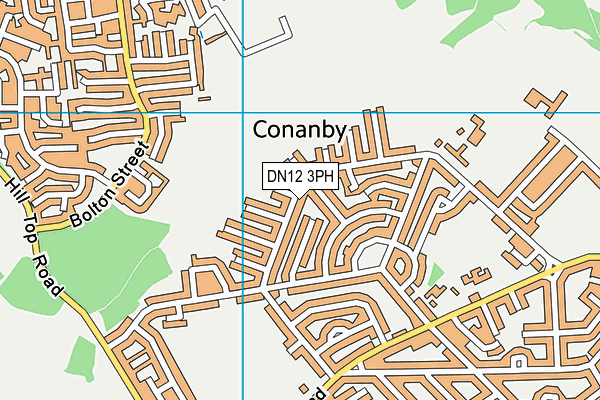 DN12 3PH map - OS VectorMap District (Ordnance Survey)