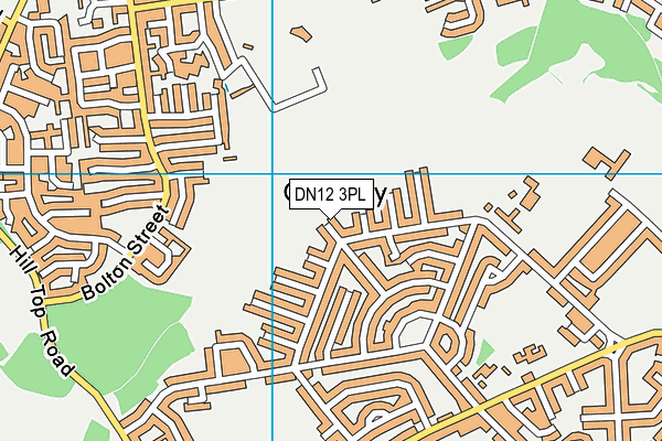 DN12 3PL map - OS VectorMap District (Ordnance Survey)