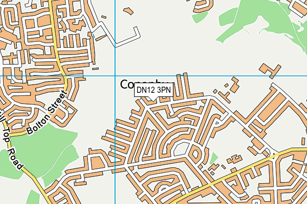 DN12 3PN map - OS VectorMap District (Ordnance Survey)