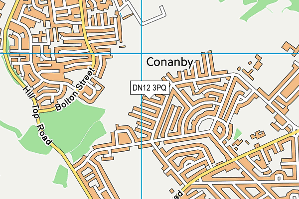 DN12 3PQ map - OS VectorMap District (Ordnance Survey)