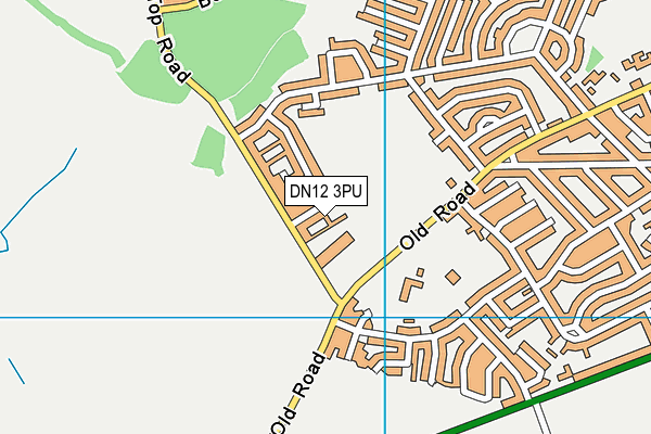 DN12 3PU map - OS VectorMap District (Ordnance Survey)