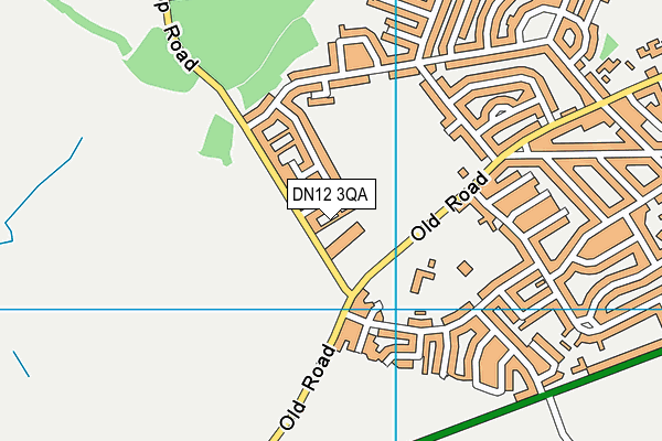 DN12 3QA map - OS VectorMap District (Ordnance Survey)