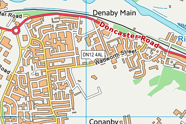DN12 4AL map - OS VectorMap District (Ordnance Survey)