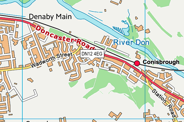 DN12 4EG map - OS VectorMap District (Ordnance Survey)