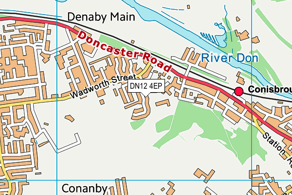 DN12 4EP map - OS VectorMap District (Ordnance Survey)