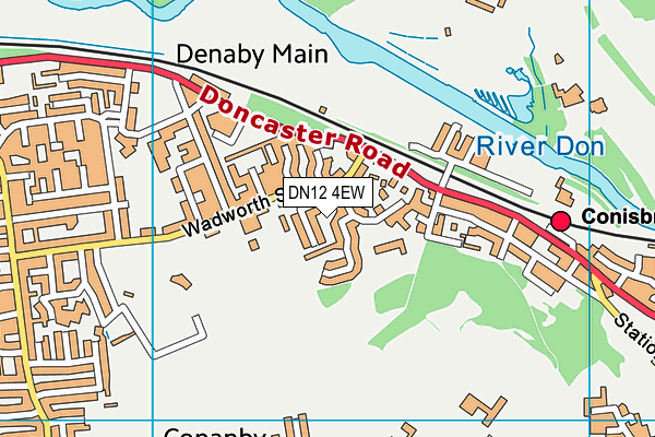 DN12 4EW map - OS VectorMap District (Ordnance Survey)