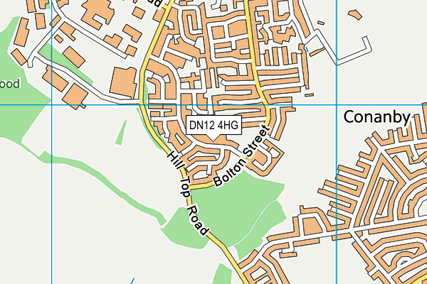 DN12 4HG map - OS VectorMap District (Ordnance Survey)