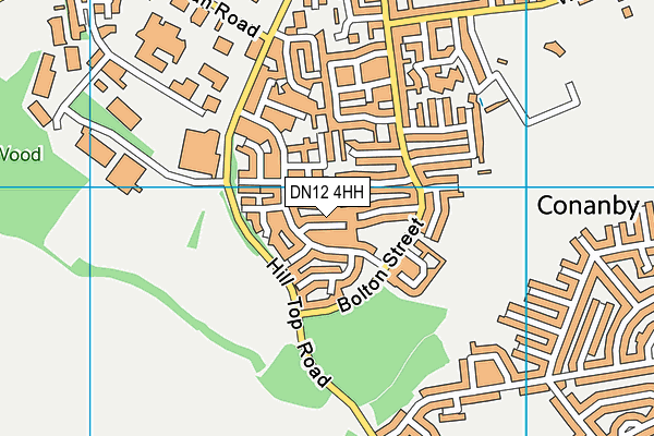DN12 4HH map - OS VectorMap District (Ordnance Survey)