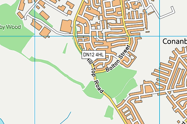 DN12 4HL map - OS VectorMap District (Ordnance Survey)