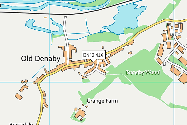 DN12 4JX map - OS VectorMap District (Ordnance Survey)